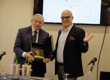Il Presidente del tar Giannotti con Il Presidente del Club degli Orafi Italia Gabriele Aprea